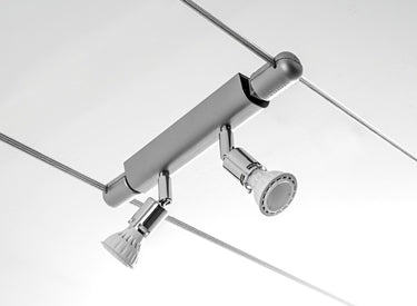 FOCUS sorgente 2 faretti Jaris cromo lampadine escluse